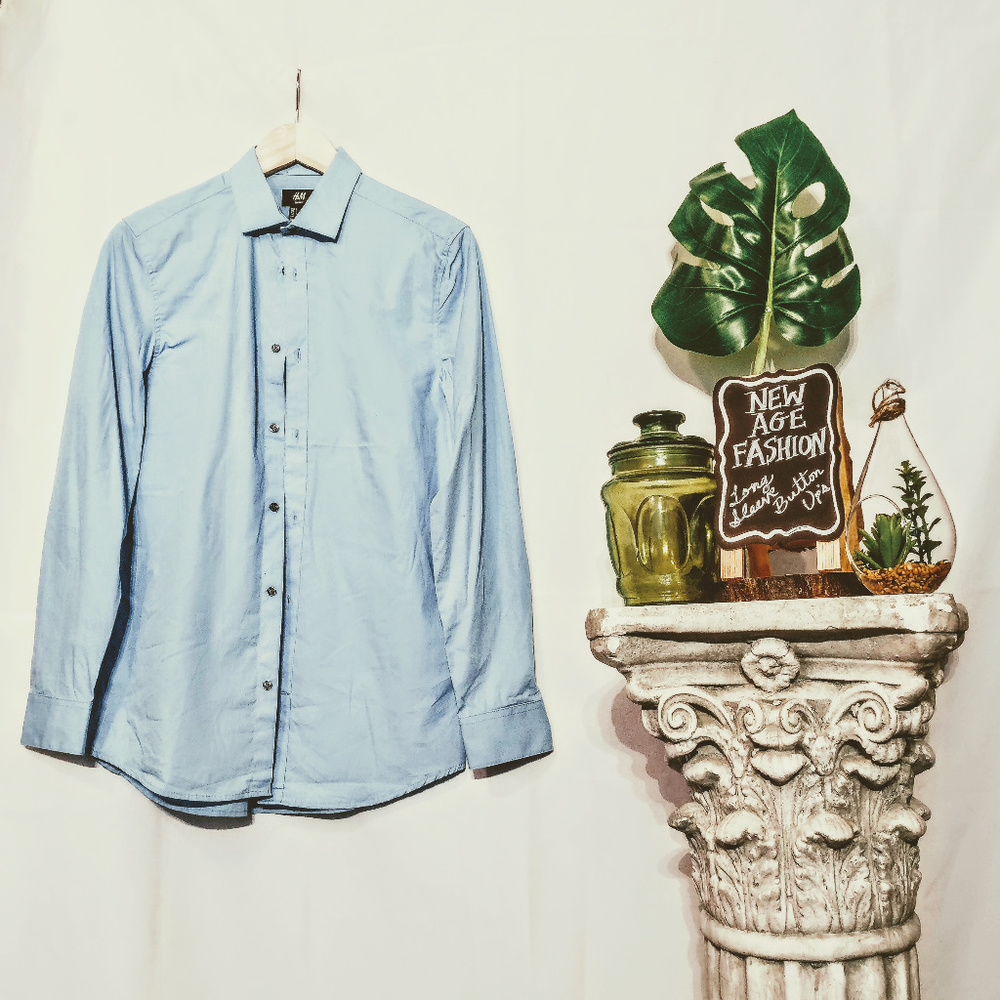 NAF SMALL H&M BUTTON DOWN SHIRT